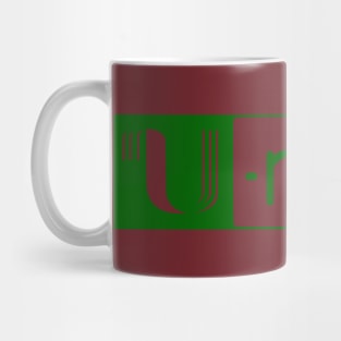 3/4" U-matic Dark Green logo Umatic Mug